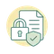 Encrypted data storage icon